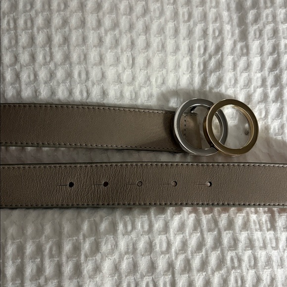 Brave Leather Otir Double Circle Buckle Belt - Picture 5 of 13